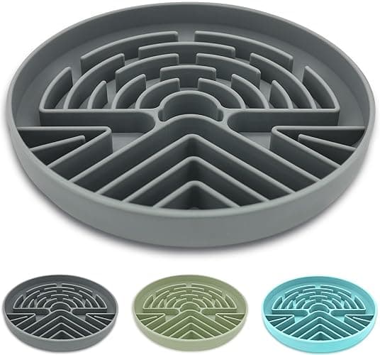 Zonopy Slow Feeder Dog Bowl for Medium & Small Pets, Anti Choking Puzzle Dog Food Bowl with Non-Slip Base, Interactive Pet Slow Eating, Silicone Feeder for Puppies & Cats - Image 1