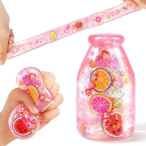 Squishy Bottle Toy, Slow Rising Fruit Sensory Balls | Low odor, Smooth Surface Squishes for Teens Adults，Satisfying Sensory Play, Novelty Gifts Party Favors - Image 1