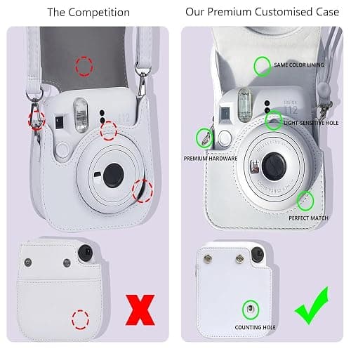 Mini 12 Instant Camera Starter Kit For Fuji Instax Mini 12 Mint Green Includes Mini Instant Film 20 Photos, Matching Colour PU Leather Case for Instax Mini 12 Green & 64 Pocket Mini Photo Book Album thumbnail 5