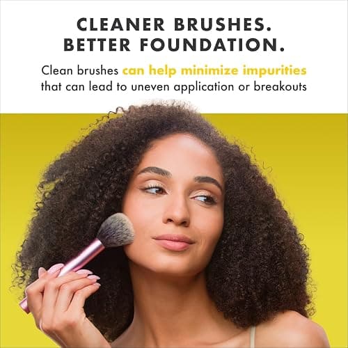 Cinema Secrets Original Makeup Brush Cleaner Solution - Professional Cleanser for Makeup Brushes - Quick-Drying, Rinse-Free Formula - Removes Stubborn Waterproof Make Up - Lemon thumbnail 5
