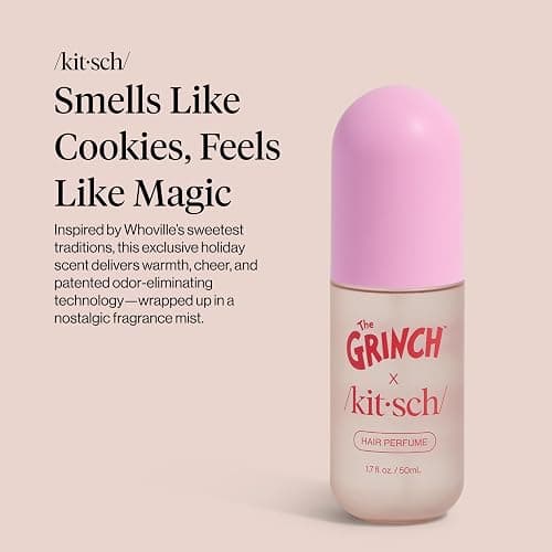 Kitsch Hair Perfume for Women - Clean, Deodorizing & Patented Odor-Eliminating Technology Hair Spray & Body Mist - Freshen Hair, Body & Pillows - Warm Cookie-Scented Hug - 50mL thumbnail 2