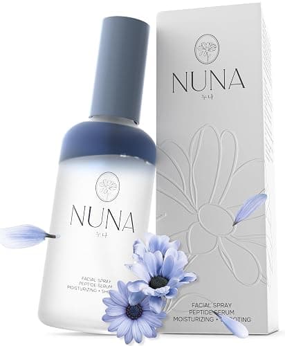 NUNA Ultra Hydrating Face Serum Spray with Peptides, Niacinamide, Hyaluronic Acid & Botanical Extracts – Korean Lightweight Moisture Boost Facial Mist & Setting Spray for Makeup – 3.38 fl oz - Image 1