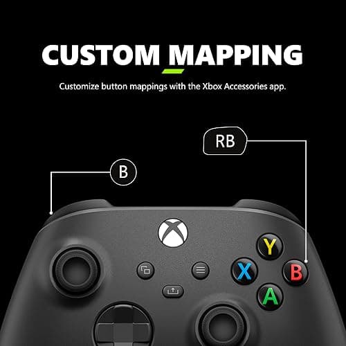 Xbox Wireless Gaming Controller (2025) – Carbon Black – Play on Xbox, Windows, Android, iOS, FireTV Sticks, Smart TVs, VR Headsets thumbnail 5