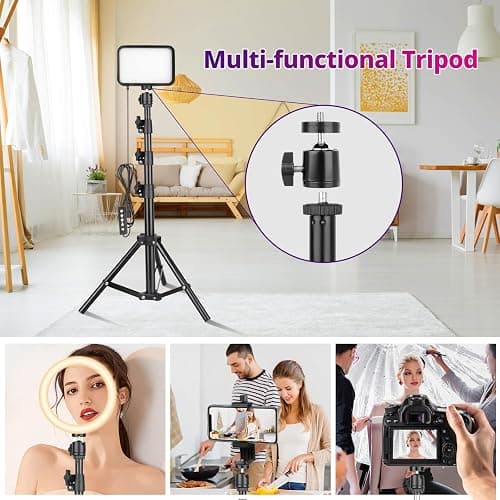 Torjim RGB Photography Video Lighting, Studio Lights with Adjustable Tripod Stand - 16 Color Lighting for Video Recording/YouTube/TikTok/Live Streaming/Make up/Vlogging - 16 Colors thumbnail 5