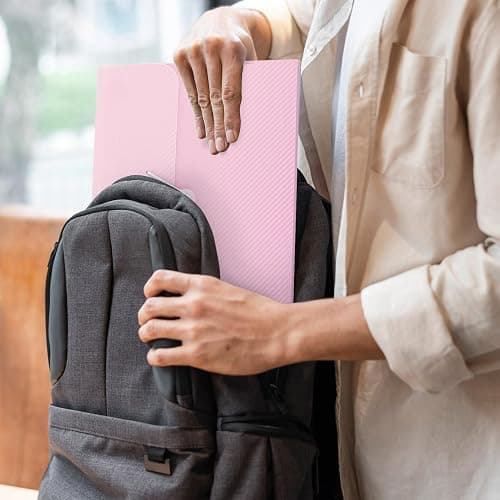SKYDUE Pink School Office Supplies, Accordion File Organizer - 7 Pocket Letter Size Expanding Folder for School & Office - Portable Document Organizer thumbnail 6