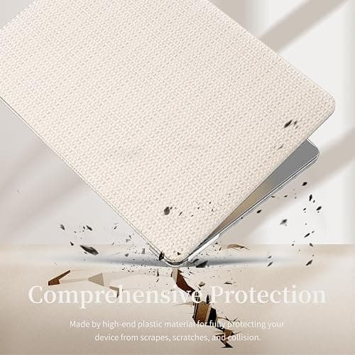 BaayCerrie Beige Woven Fabric Design for MacBook Pro 16 inch Case 2023 2021 Model A2991 A2780 A2485 M3 M2 M1 Pro/Max Chip thumbnail 4
