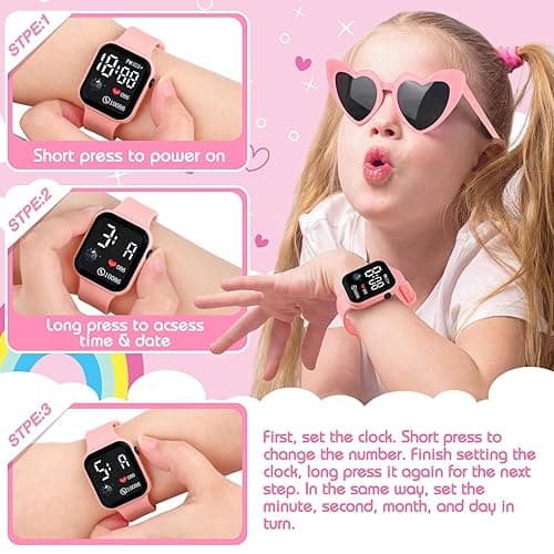 Kids Play Purse for Little Girls Toddlers, Toy Purse with Accessories, Wallet, Fake Phone, Fake Makeup Toys & Play Jewelry, Toddler Pretend Play Toys for Girls, Little Girl Gifts Age 3 4 5 6 Year Old thumbnail 4