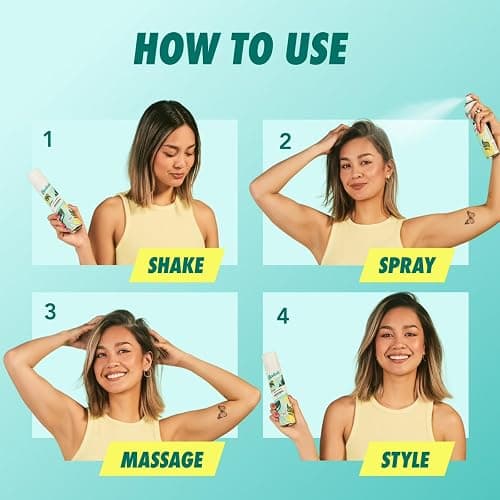 Batiste Original Dry Shampoo, Absorbs Oil & Grease, Classic Clean Scent, 3.81 oz. (Pack of 2) thumbnail 6