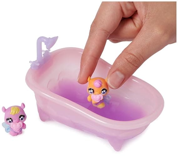 Hatchimals Alive, Make a Splash Playset with 15 Accessories, Bathtub, 2 Color-Change Mini Figures in Self-Hatching Eggs, Gifts & Stocking Stuffers for Girls & Boys thumbnail 9