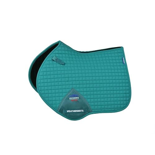 WeatherBeeta Prime Air-Tec Jump Shaped Saddle Pad, Dark Turquoise, Large - Image 1