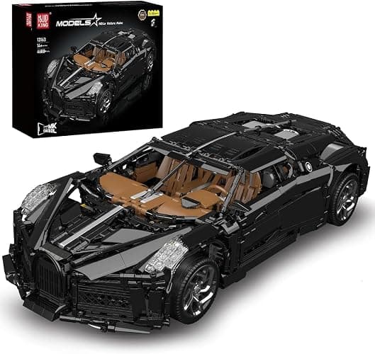 Mould King 13163 Technik Super Sports Car Building Blocks, 4688 Pieces Technology Truck Model with Motors, Remote Controlled Car Building Blocks - Image 1