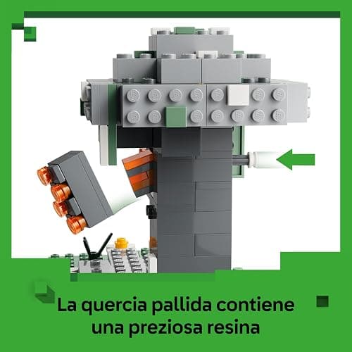 LEGO Minecraft Giardino Pallido - Bioma Giocattolo in Miniatura con Minifigure di Creaking e Mothman, e le Figure di Creeper e di Scheletro - Regalo per Gamer, Bambini e Bambine da 7 Anni - 21586 thumbnail 7