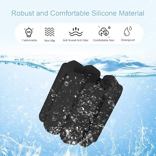 Wrist Weights Set of 2, Wearable Arm & Leg Weights for Women & Men, Adjustable Wrist Ankle Weights for Walking, Yoga, Swimming, Gym, 2lb thumbnail 5