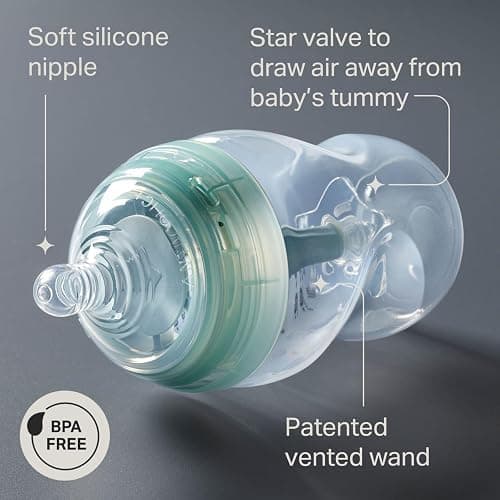 Tommee Tippee Advanced Anti-Colic Bottle, Warmer & Pacifier Set, 0m+ | 14 Pieces, 5 BPA Free Bottles, Travel Bottle Warmer, 2 Newborn Pacifiers, 2 Extra Nipples, Cleaning Brush, Bottle Handles thumbnail 3