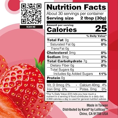 Tea Zone [2 Pound] Strawberry Popping Pearls, Bubble Tea Topping, Vegan & Gluten-Free, Ready-to-Eat for Drinks & Desserts- B2053 (2.0lb) thumbnail 2