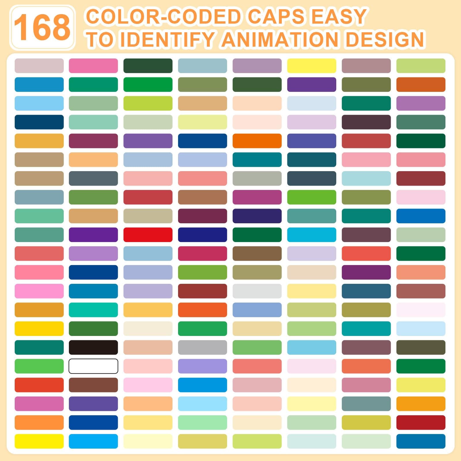 Marcadores Acrílicos 168 Colores Punta Brush – Tinta Acrílica Líquida de 2.4 ml, Caja de 7 Niveles, Ideal para Arte en Roca, Madera, Vidrio, Tela y Más – Rotuladores Acrílicos de Pintura thumbnail 7