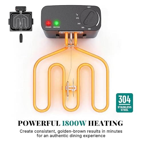 OLIXIS 5L Stainless Steel Deep Fryer, Electric Fryer with 3 Blankets, Lid with Viewing Window, 1800W Power, 4 Temp Control for Home Kitchen, Fried Chicken, Shrimp, French Fries, Silver thumbnail 5