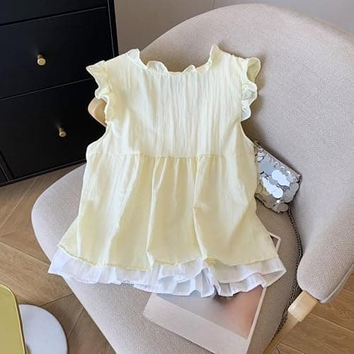 LRF Coquette Cute Front Tank Tops Crop Sleeveless Pleated Babydoll Shirts Y2K Aesthetic Plaid Going Out Tees thumbnail 3