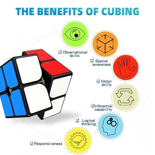 GoodCube 2x2 Cube Toys Puzzle, Black thumbnail 4