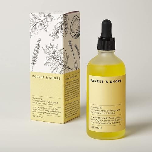 Forest & Shore Hair Growth Oil, 100% Natural, with Caffeine, Biotin, Castor , Argan & Rosemary, Effective Serum for Damaged Hair thumbnail 7