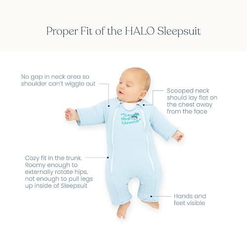 Magic Sleepsuit Baby Merlin's Cotton Baby Swaddle Transition Product - Soft and Cozy Design, Double Zipper for Easy Diaper Changes, Promotes Safe Sleep, 3-6 Months - Lavender - Large 18-21lbs thumbnail 7