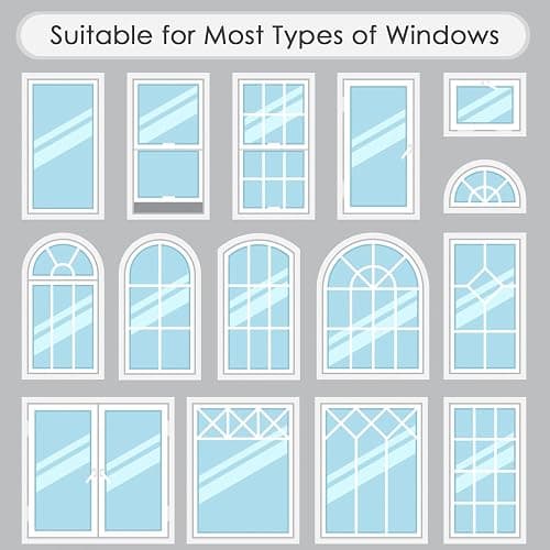 DKTIE Static Cling Decorative Window Film with Installation Tools Non Adhesive Privacy Film, Stained Glass Window Film for Bathroom Shower Door Heat Cotrol Anti UV, 17.7 x 78.7 Inch thumbnail 7