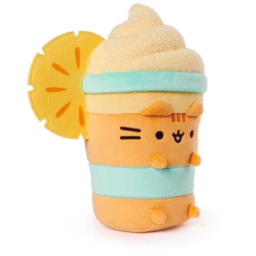 GUND Pusheen Pineapple Float Plush, Cat Stuffed Animal for Ages 8 and Up, Orange, 9.5” thumbnail 2