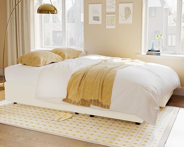 VanAcc Sofa Bed, Sleeper Sofa- 2 in 1 Pull Out Couch Bed with Storage Chaise for Living Room, White Sherpa 84in x 59in x 39in thumbnail 3