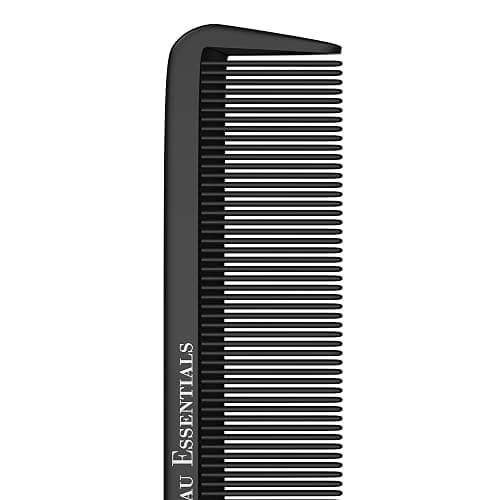 Professional 8.8 Inch Tail Comb - Black Carbon Fiber And Stainless Steel Pintail - Anti Static And Heat Resistant Teasing Lightweight Comb For All Hair Types thumbnail 7