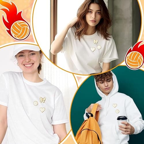 Liliaafar Ball Enamel Pins Sports Lapel Brooch Basketball Volleyball Football Baseball Softball Pins for Backpack Hat Decor thumbnail 5