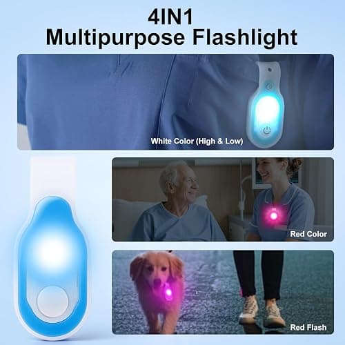 Nurse Light Clip On for Night Shift, 2 Pack Rechargeable Magnetic Nursing Night Light, Nurse Essentials, Hospital Nurse Scrub Lights, Handfree Clip-on Flashlight for Healthcare Workers, Pink & Pink thumbnail 7