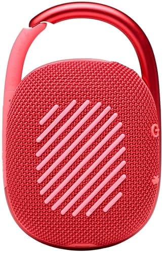 JBL Clip 4 Portable Bluetooth Speaker - Waterproof and Dustproof IP67, Mini Bluetooth Speaker for Travel, Outdoor and Home w/ 1 LED Flashlight Key Chain (Red) thumbnail 3
