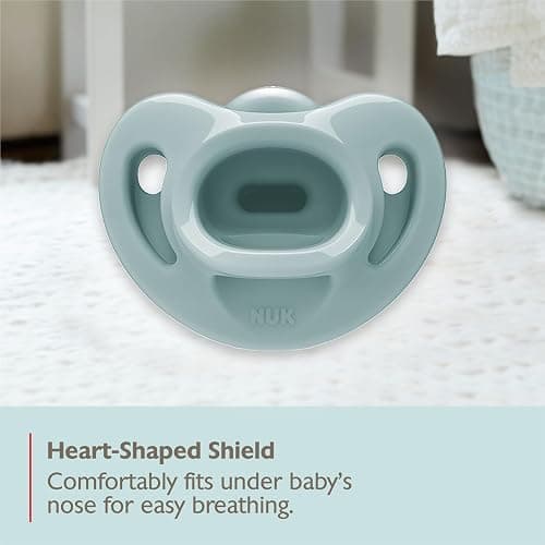 NUK Timeless Comfy Pacifier | 100% Silicone, One-Piece Design | BPA-Free, Gentle on Baby’s Skin | 5-Pack, for 0-6M thumbnail 7
