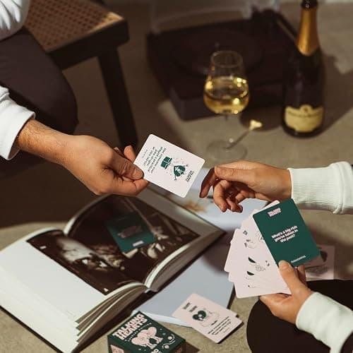 Talking Hearts Conversation Cards - Couple Card Game for Date Nights & Travel Adventures | Great Gift for Couples - 200 Questions & 2 Wild Cards thumbnail 2