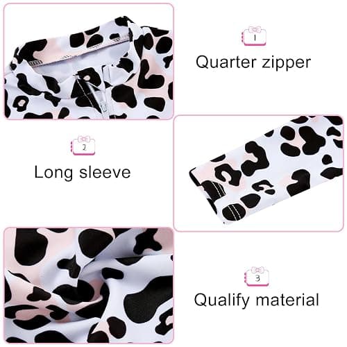 Funnycokid Baby Toddler Girls Swimsuit 4 Piece Bathing Suit Long Sleeve Rash Guard Sets 6 Months - 5 Years thumbnail 2