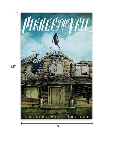 MAIX Pierce The Veil Collide With The Sky Poster Canvas Art Poster Bedroom Decor Posters 08x12inch(20x30cm), Unframe-style thumbnail 8