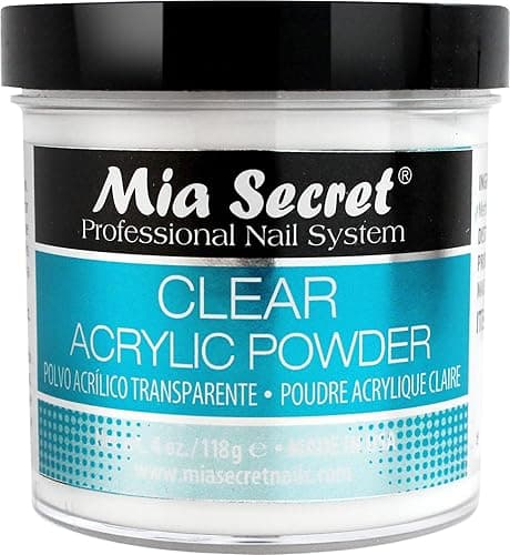 Mia Secret Clear Acrylic Powder 4oz - Image 1