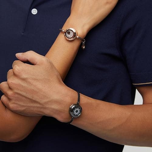 Long Distance Touch Bracelets for Couples, Light up & Vibration for Love Couples Bracelets | Long Distance Valentines Day Gifts for Girlfriend, One-to-One Bluetooth Pairing via App thumbnail 5