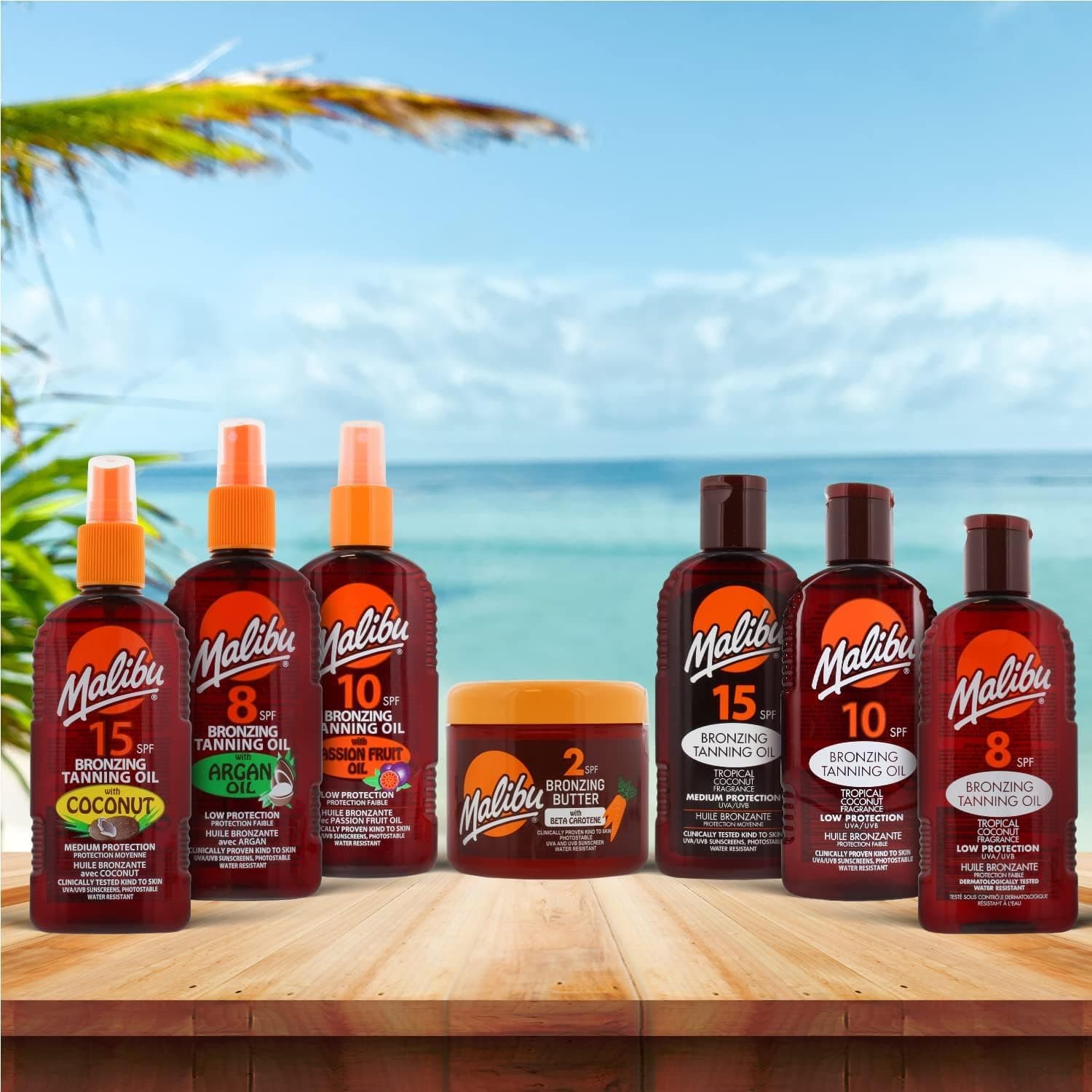Malibu Sun Bronzing Fast Tanning Oil with Beta Carotene, Water Resistant, Tropical Coconut Fragrance, 200ml thumbnail 6