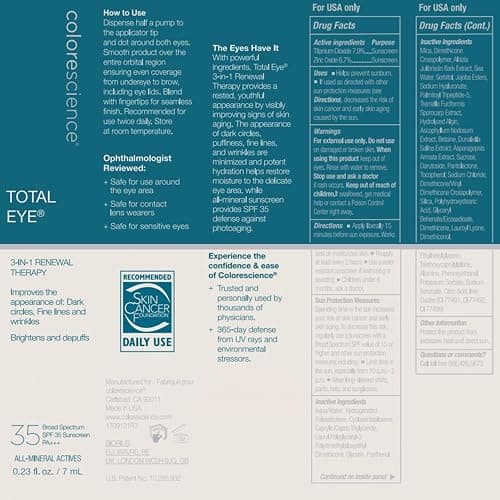 Colorescience Total Eye 3-in-1 Anti-Aging Renewal Therapy for Wrinkles & Dark Circle thumbnail 7