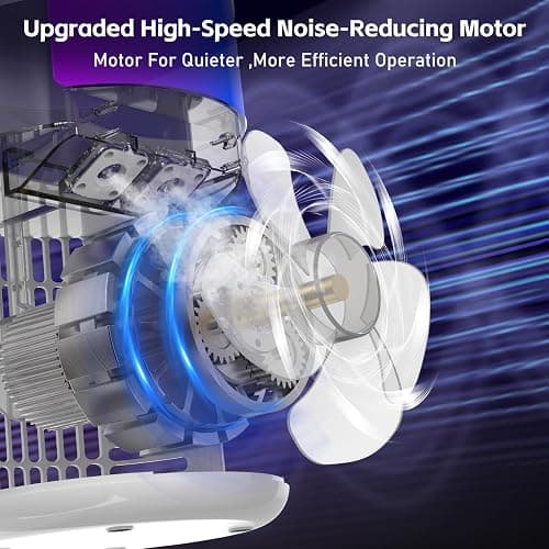Portable Air Conditioner, 2025 Upgraded 4-IN-1 Ultra-Quiet Design Portable AC Unit with 2 Cool Mist & Speeds1500ml Remote Control Air Conditioner Evaporative for Home,Office,Bedroom, Camping thumbnail 7