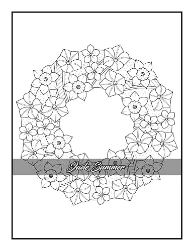 100 Flowers: An Adult Coloring Book with Bouquets, Wreaths, Swirls, Patterns, Decorations, Inspirational Designs, and Much More! thumbnail 41
