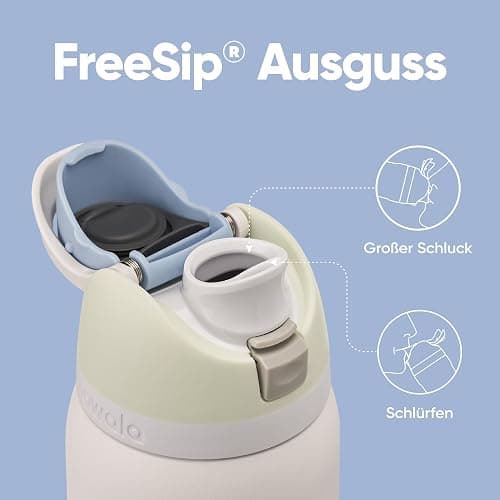 Owala FreeSip Isolierte Edelstahl Trinkflasche mit Strohhalm, 945 ml – BPA-frei, optimal für Sport, Fitness, Outdoor und Reisen, Iced Breeze thumbnail 4