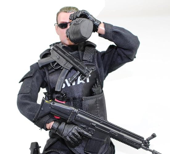 BJPEY 12" Action Figures Toy 1:6 Stand Bendable Soldier Figure Model Toy ( SWAT ) thumbnail 4