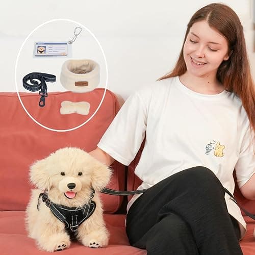 Chongker Dog Stuffed Animals Plush with Magnetic Toys, Soft Cuddly Golden Retriever Plush Toys, Large Stuffed Puppy Dog Stuffed Animals, Birthday Gift for Kids Girls Boys thumbnail 4