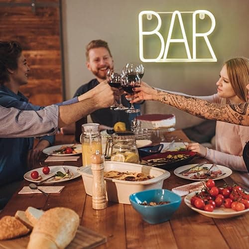 UrsaMajor Neon Sign for Bar, Pub, Party Wall Decor - Led Signs for Home Bar, Business, Christmas Gifts (Warm White) thumbnail 4