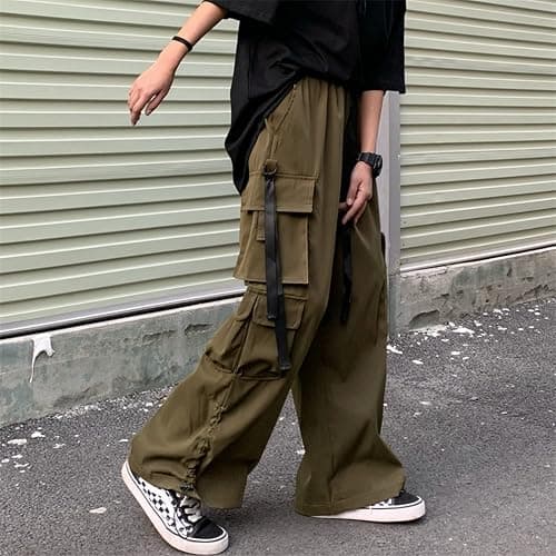 Women Joggers Goth Y2K Baggy Loose Pants Outdoor Cargo Pants Punk Streetwear thumbnail 4