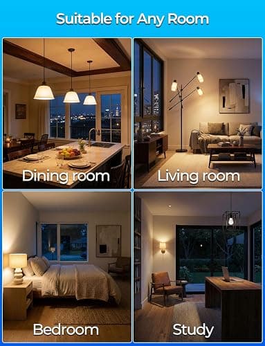 ILC RGB LED Light Bulb, Color Changing Light Bulb, 40W Equivalent, 450LM, 2700K Warm White 5W E26 Screw Base RGBW, A15 Color Lights Bulb - 12 Color Choices - Timing Infrared Remote Control (4 Pack) thumbnail 9