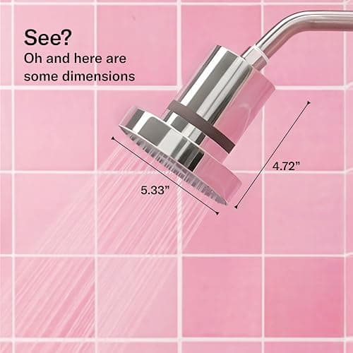THE JOLIE FILTERED SHOWERHEAD with Shower Filter System- High Pressure Showerhead, Hair and Skincare Accessory to Improve Beauty and Personal Care Routine (New Modern Chrome) thumbnail 2