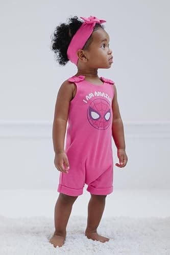 Marvel Avengers Spider-Man French Terry Romper and Headband Newborn to Toddler thumbnail 4